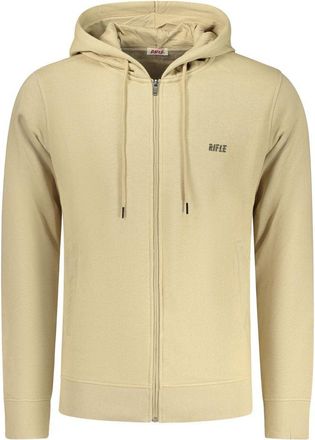 Rifle Beige Katoenen Hoodie voor Mannen