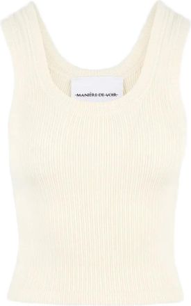 Mani&egrave;re De Voir Canotta Liane con scollo ampio - Toni neutri