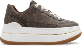 Michael Kors Hayes Platform Sneakers - Dames - Sneakers - Bruin - 38 1/2 EU - Schoenen