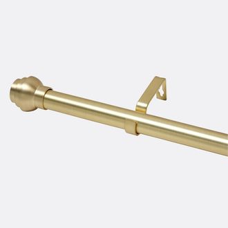 CESSOT DECORATION Uitschuifbare gordijnroede, koepeluiteinde, 120/210 cm