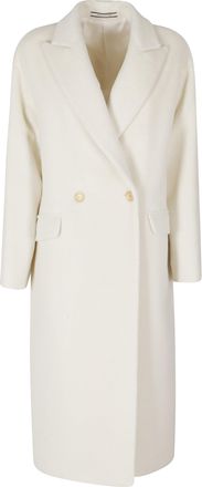 Tagliatore Double-Breasted Wool Coat with Elegant Lapels