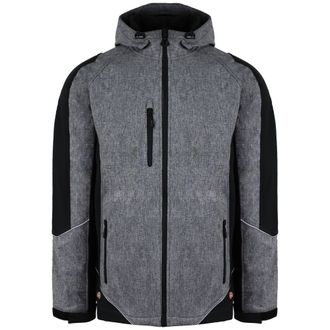 Dickies Reflecterende Softshell Heren Grijs/Zwart Waterdichte Jas