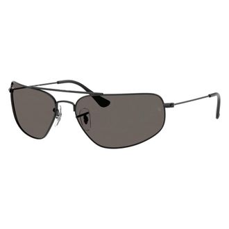 Ray-Ban Rechthoekige Zonnebril - unisex - Zonnebrillen - Zwart - 56 MM - Accessoires