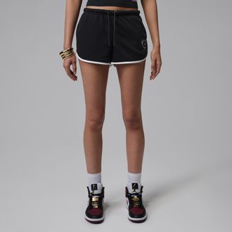 Nike Jordan Womens Jordan Brooklyn Fleece Shorts in Black | IR8800-010
