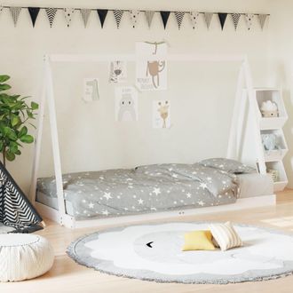 vidaXL Vidaxl - Estructura De Cama Para Ni&ntilde;os Madera De Pino Blanco 90x200 Cm
