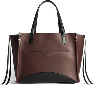 J.W.Anderson Loafer Leather Tote in Brown at Nordstrom