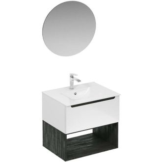 Puma Naturel - Conjunto De Ba&ntilde;o Con Lavabo Que Incluye Mezclador De Lavabo, Ca&ntilde;o Y Sif&oacute;n Stilla, Blanco Brillante (ksetstilla008)