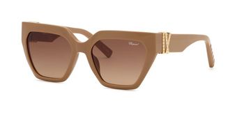 Chopard SCH415M 0NUD Womens Sunglasses Brown Size 54