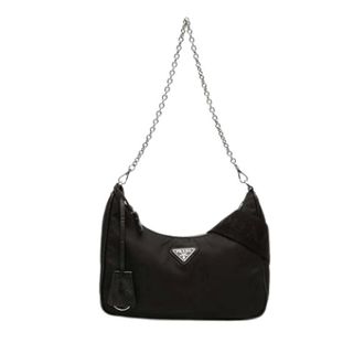 Prada Pre-owned Shoulder Bags, female, Black, Size: ONE SIZE Pre-owned Re-Edition 2005 Satchel