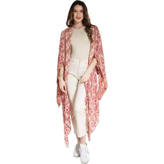 Saachi Paisley Patchwork Drape Duster in Ivory at Nordstrom Rack