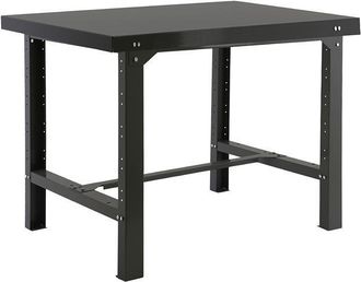 cofan Banco De Trabajo Antracita De Acero L-1200 Mm, Mesa De Trabajo Con Estructura Completamente De Acero De Color Antracita. Indicado Para Obtener Un Espa