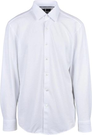 HUGO BOSS Heren, Overhemden, Wit, Maat: 3XS Polyamide