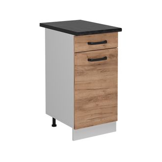 Vicco Mueble Bajo De Cocina R-line, Roble Dorado, 40 Cm Et Antracita