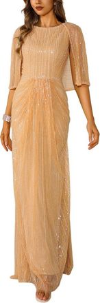 Terani Couture Embellished Maxi Dress