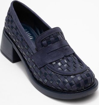Prologue Marlon Geweven Blok Hak Loafer Dames