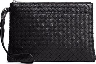 Bottega Veneta WOVEN CALFSKIN POUCH - Bottega Veneta - Man
