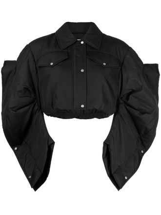BESFXXK cropped padded jacket - Black
