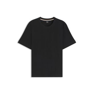 BOSS Cotton-blend T-shirt with waffle structure