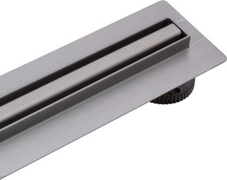 OEM Scarico Lineare Slim&low Proline Gun Metal Da 60 Cm In Grafite