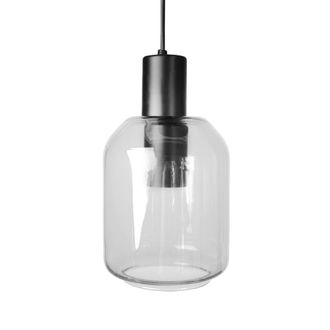 Tosel Suspension metal Alt.100cm negro ;Pantalla: transparente e