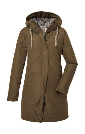 G.I.G.A. DX by killtec Parka GW 13 WMN PRK, Damen, Gr. 42, braun, Oberstoff: 88% Polyester, 12% Baumwolle, Futter: 100% Polyester, Wattierung: 100% Polyester, G.I.G.A. DX BY