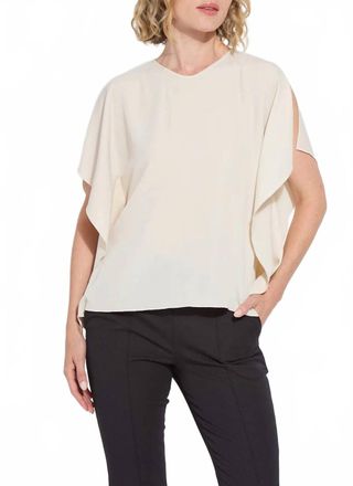 Lyss&eacute; Carmen V-Neck Scarf Top In Sailcloth