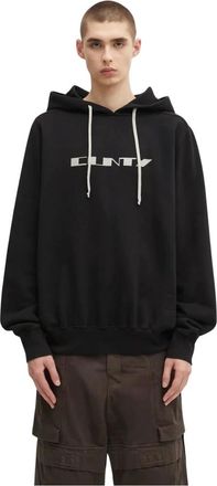 Rick Owens Oversized Hoodie - Heren - Sweatshirts & Hoodies - Zwart - Maat: XL Katoen