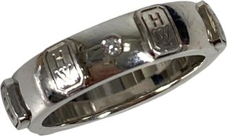 Harry Winston Silver Band Ring (Pre-Owned)