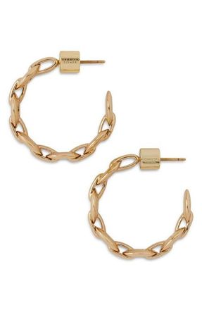 Jennifer Fisher Circle Link Huggie Hoop Earrings in Yellow Gold at Nordstrom