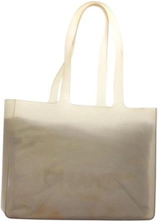Chanel Pre-owned Rubber chanel-bags - Dames - Vintage Shopper - Beige - ONE Size - Vintage