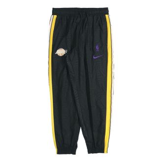 Nike Los Angeles Lakers Colorblock Woven Bundle Feet Sports Long Pants Black CN5613-010
