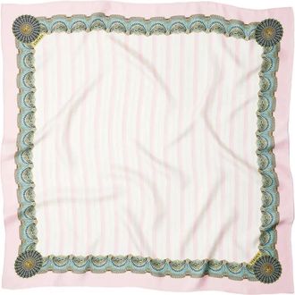 Versace Scarf 90X90 Silk Twill Bio Print The Encore