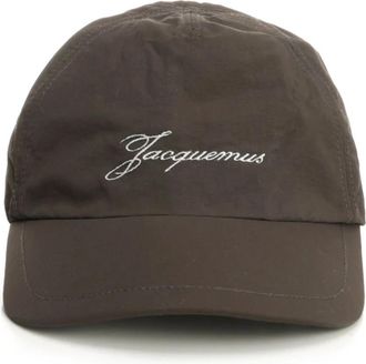 Jacquemus Baluchon Baseball Cap - unisex - Petten - Bruin - 60 CM - Nylon - Accessoires