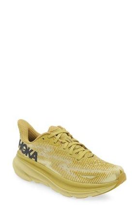 Hoka One One Clifton 9 Running Shoe in Golden Lichen /Celery Root at Nordstrom Rack, Size 5.5