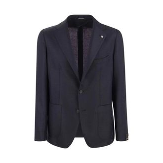 Tagliatore Blazers, male, Blue, Size: 2XL Virgin Wool Jacket