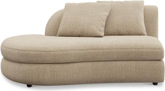 Castlery Fable Left Chaise Customized, (Washed Chenille) Sand, Machine Washable, Ultra Deep Seats for Castlery Chairs