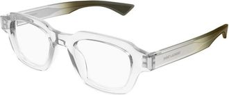 Saint Laurent Optical Frame - unisex - Brillen - Grijs - 48 MM - Accessoires
