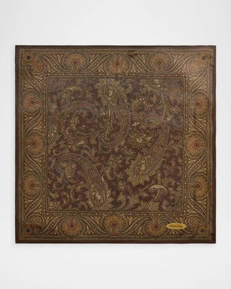 Ralph Lauren Collection Paisley-Print Silk Square Scarf