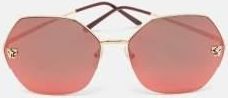 Cartier Panthere de Cartier Pink Mirror Geometric Ladies Sunglasses CT0332S 005 62