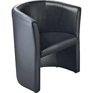 Nowy Styl Sill&oacute;n De Club Tapizado De Piel/piel Sint&eacute;tica Negro