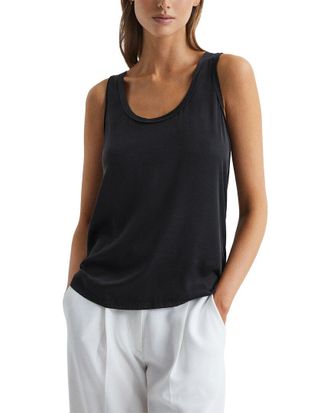 Reiss Riley Silk-Blend Front Vest