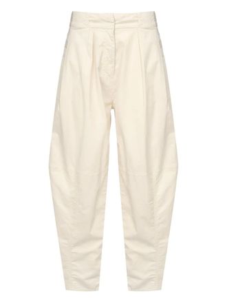 Pinko high-waist pleated trousers - Neutrals