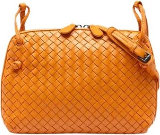Bottega Veneta Pre-owned Cross Body Bags, female, Orange, Size: ONE SIZE Pre-owned Nodini Crossbody Bag