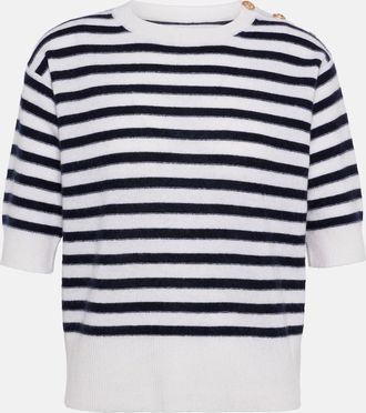 Jardin Des Orangers Striped wool and cashmere sweater