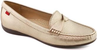 Marc Joseph New York Beverly Road Slip On Leather Loafer in Gold Metallic at Nordstrom, Size 10.5
