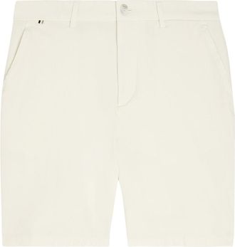 BOSS Boss Kane Stretch-cotton Shorts - Ecru - 38 (W38 / Xxl)