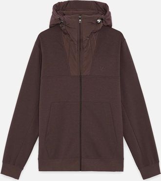 Lyle & Scott Lyle And Scott Mens Panelled Hybrid Jacket - Brown - Size: 42/Regular