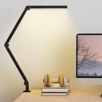 OEM L&aacute;mpara De Mesa, Brillo Y Temperatura De Color Ajustables, Pinza Met&aacute;lica, 96 Bombillas Led Negras - Crezuo