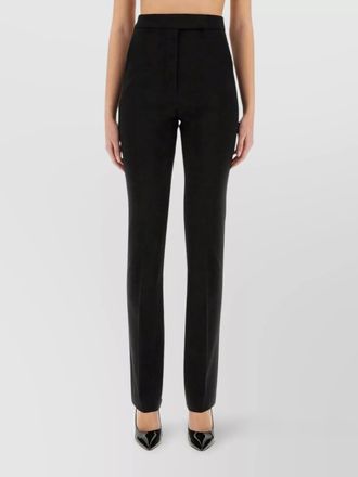 Max Mara tailored slim fit trousers pockets belt loops