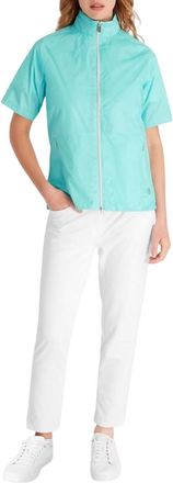 Calvin Klein Dames Geperforeerde Regular Golf Windbreaker (Aqua)
